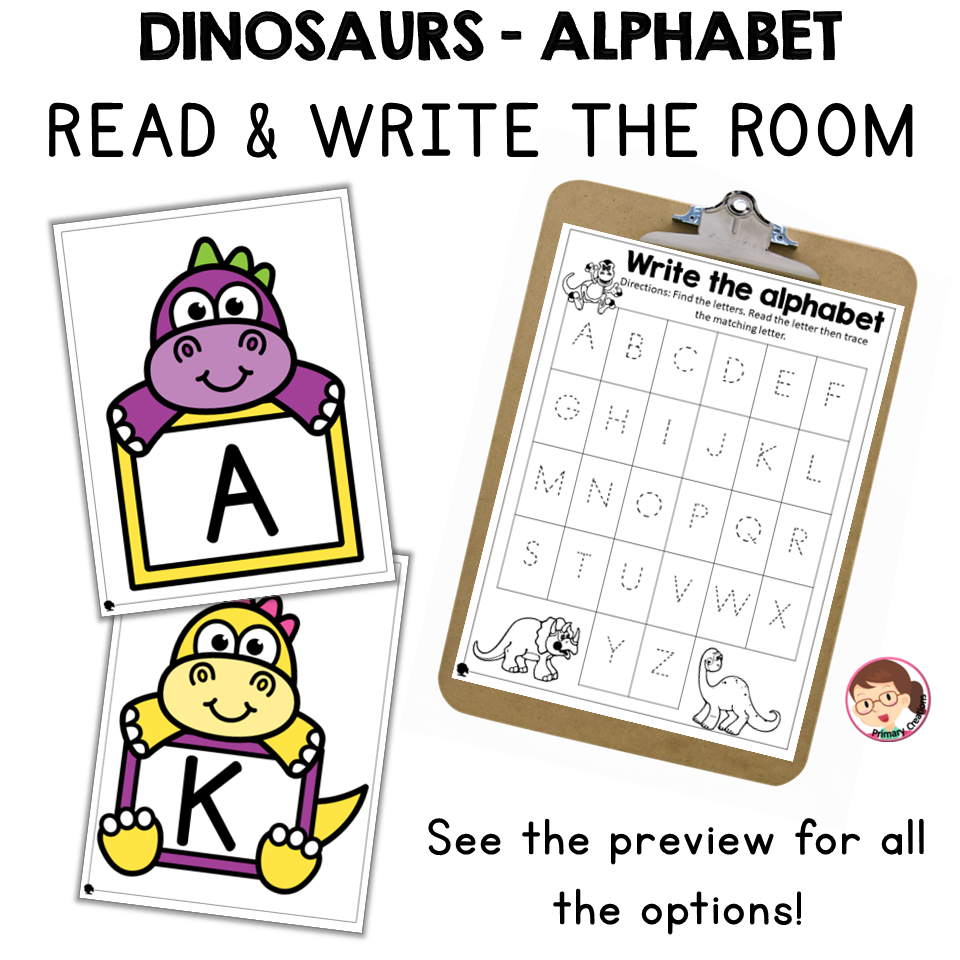 Read and Write the Room Alphabet Activities